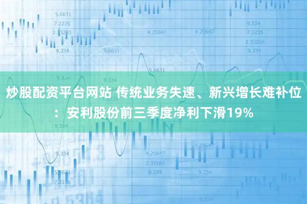 炒股配资平台网站 传统业务失速、新兴增长难补位：安利股份前三季度净利下滑19%